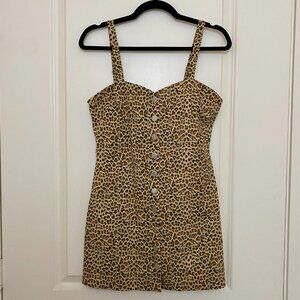 Skylar & Madison Cheetah Button Down Mini Dress